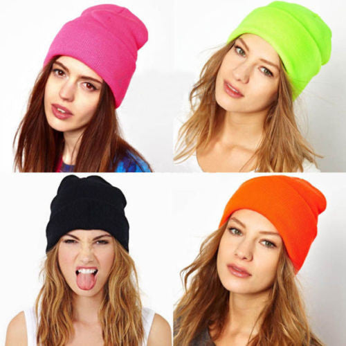 28 Colors! Hot New 2014 Neon Knitted Men's Winter Hat Autumn Sport Beanie UNISEX Men's Warm Casual Cap Drop Shipping 1 PCS
