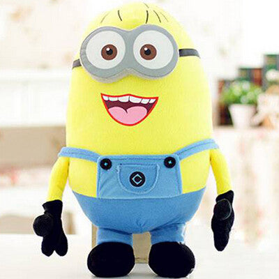 Despicable me 12'' 3D Eyes Plush Toy 25cm/50cm  Minions Stuffed Jorge Stewart Dave minion toy stuffed doll Smile 96413/16