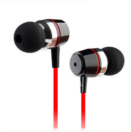 Freeshipping Super bass clear voice earphone Metal-Ear Headphones Mobile Computer MP3 Universal 3.5MM headphone amazing sound
