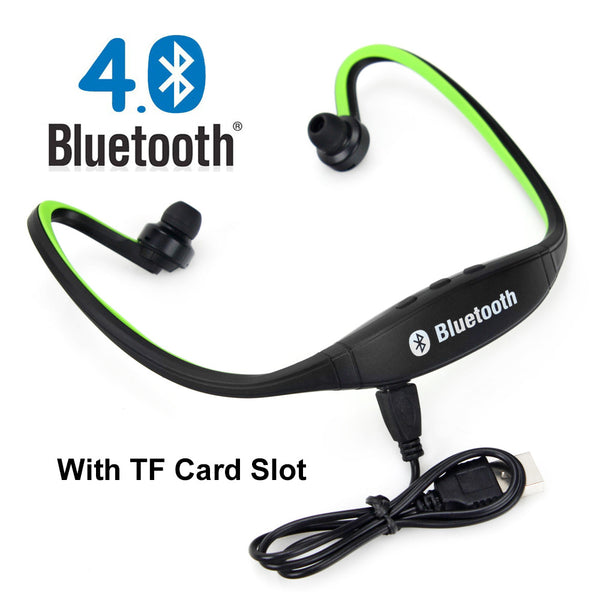 Original S9 Sport Wireless Handfree Bluetooth 4.0 Earphone Headphone Headset with Microphone Support TF Card Slot for All Phones