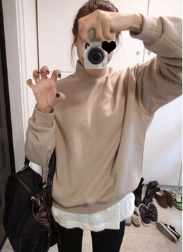2015 women sweatshirt Europe and the United States candy color code loose long sleeve harajuku style pullover cashmere hoodies