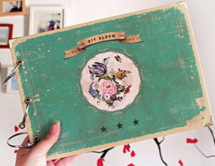 Free shipping 2014 new creative diy 10 inch Manual paste photo album Teacher's day gifts baby lovers memorial photo albums