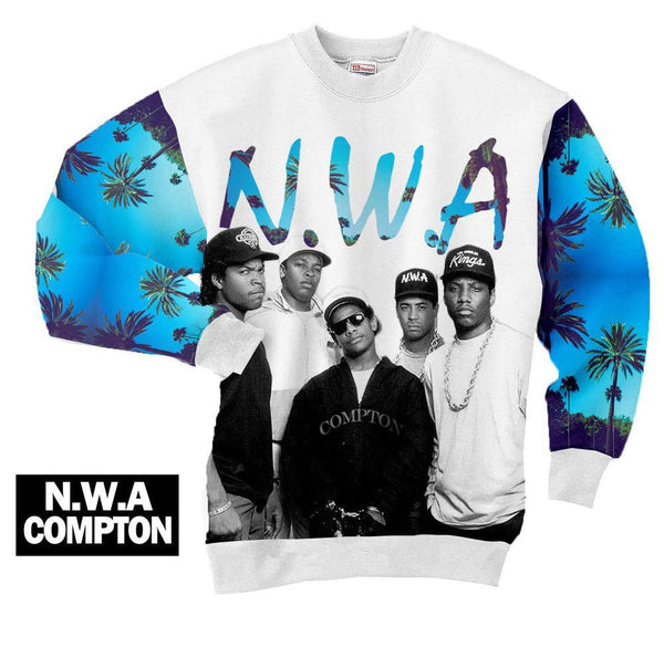 2015 New Arrival rap star 3d sweatshirt NWA N.W.A Cal. COMPTON hip hop mens hoodie crewneck casual tops for men/women