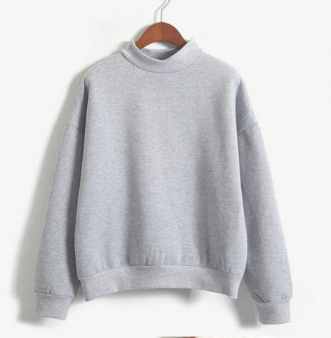 2015 women sweatshirt Europe and the United States candy color code loose long sleeve harajuku style pullover cashmere hoodies