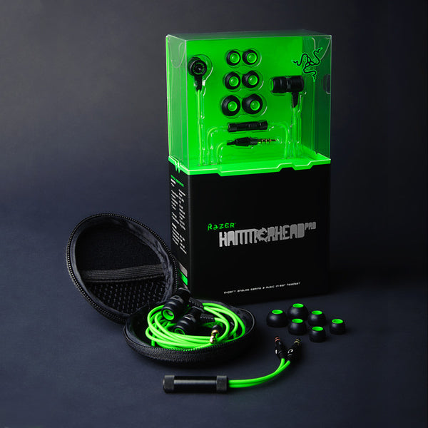 2015 Lateset Razer Hammerhead Pro In Ear Gaming Headset Earphone Headphones With Microphone Noise Isolation Stereo Bass 3.5mm