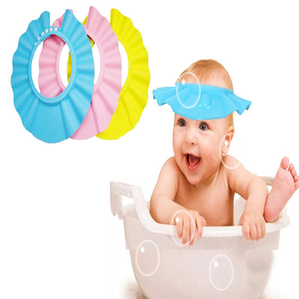 Adjustable Baby Hat Toddler Kids Shampoo Bath Bathing Shower Cap Wash Hair Shield Direct Visor Caps For Children Baby Care